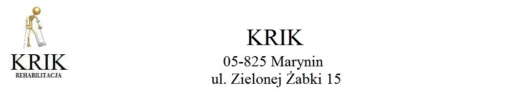 KRIK Rehabilitacja Ewa Czerwiska Gabinet rehabilitacyjny